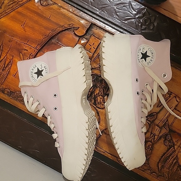 Converse lug sneakers unisex women's 8.5 men's 6.5 EUC Sneakerhead Indie Sleaze - Picture 3 of 9